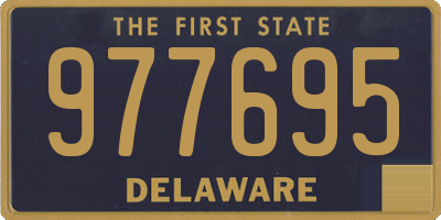 DE license plate 977695