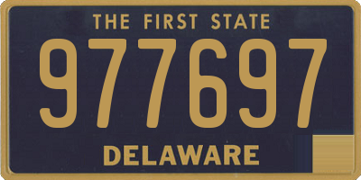 DE license plate 977697