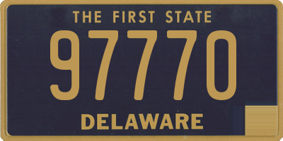 DE license plate 97770