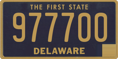 DE license plate 977700