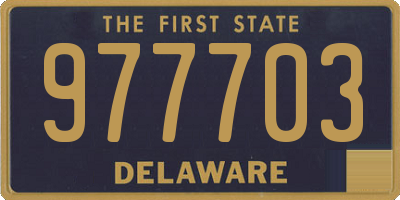 DE license plate 977703