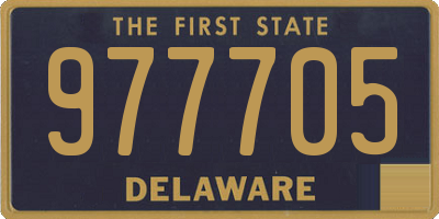 DE license plate 977705