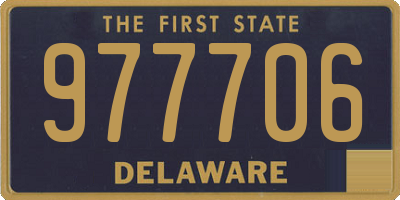 DE license plate 977706