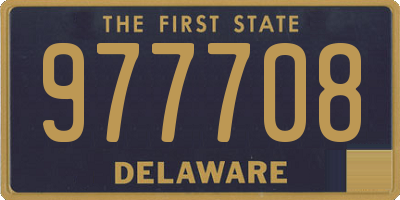 DE license plate 977708