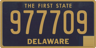 DE license plate 977709