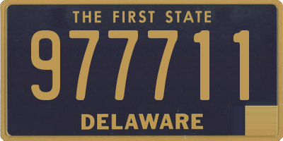 DE license plate 977711