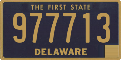 DE license plate 977713