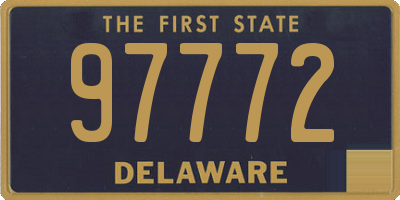 DE license plate 97772