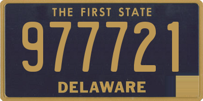 DE license plate 977721