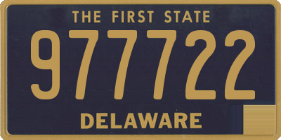 DE license plate 977722