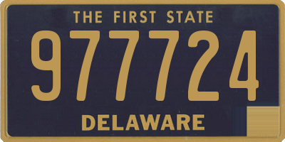 DE license plate 977724