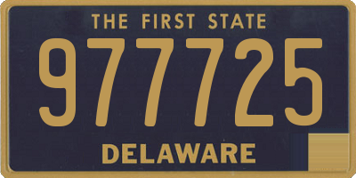 DE license plate 977725