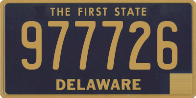 DE license plate 977726