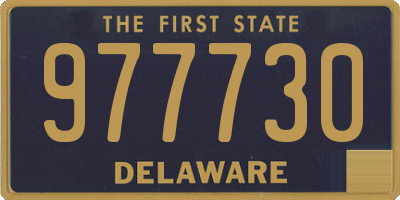 DE license plate 977730