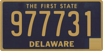 DE license plate 977731