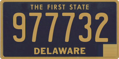 DE license plate 977732