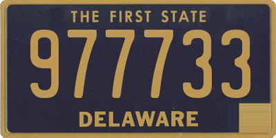 DE license plate 977733