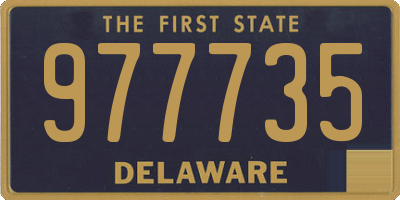 DE license plate 977735