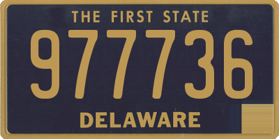 DE license plate 977736