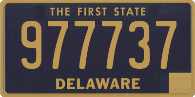 DE license plate 977737