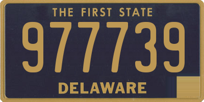 DE license plate 977739