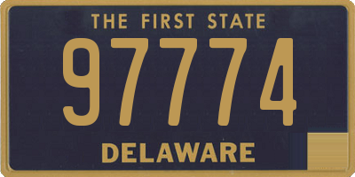 DE license plate 97774