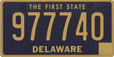 DE license plate 977740