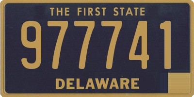 DE license plate 977741