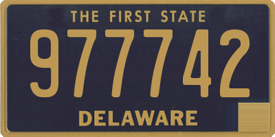 DE license plate 977742