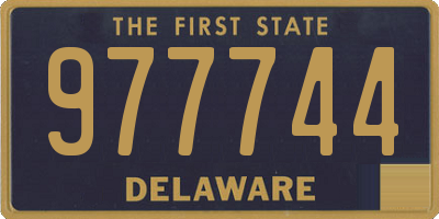 DE license plate 977744