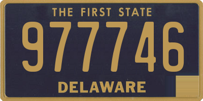 DE license plate 977746