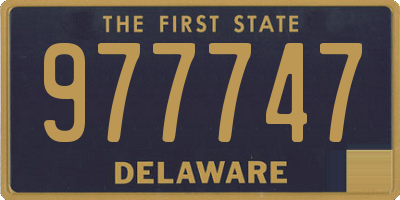 DE license plate 977747