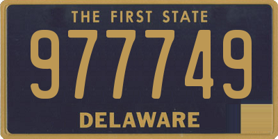 DE license plate 977749