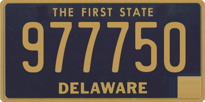 DE license plate 977750