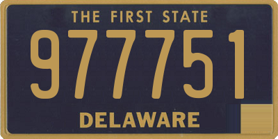 DE license plate 977751