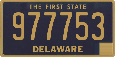 DE license plate 977753