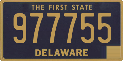 DE license plate 977755