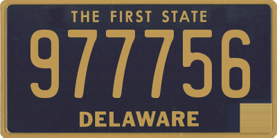 DE license plate 977756