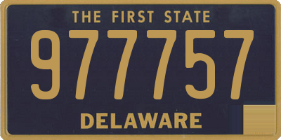 DE license plate 977757