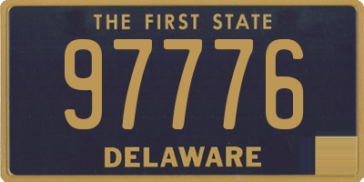 DE license plate 97776