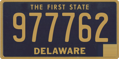 DE license plate 977762