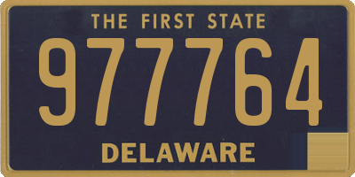 DE license plate 977764