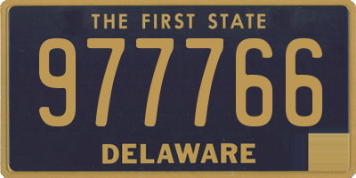 DE license plate 977766