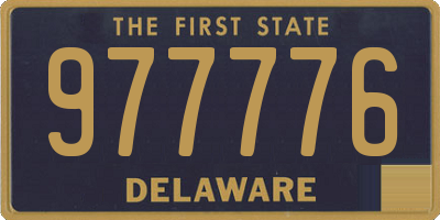 DE license plate 977776