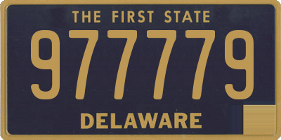 DE license plate 977779