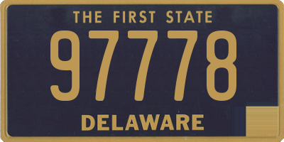 DE license plate 97778