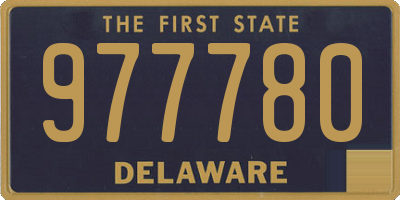 DE license plate 977780