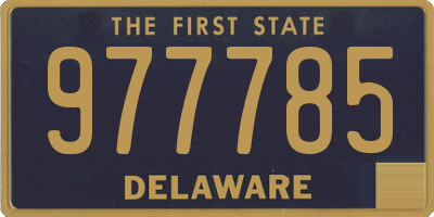 DE license plate 977785