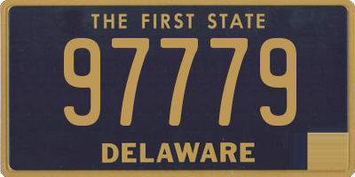 DE license plate 97779
