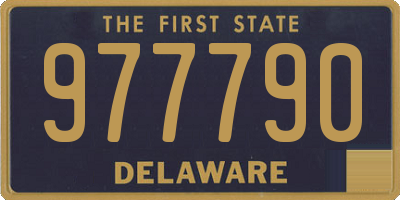 DE license plate 977790